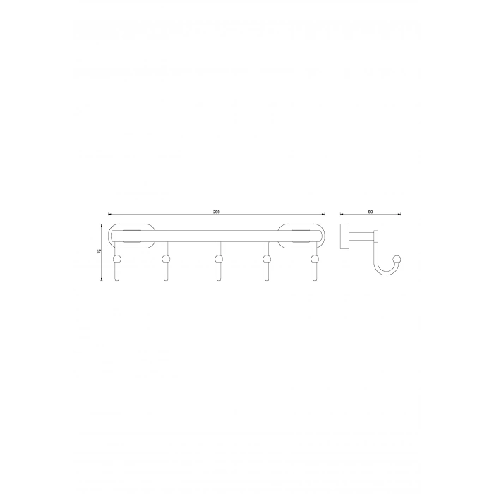 ZR10-016 Zirve Beşli Askılık