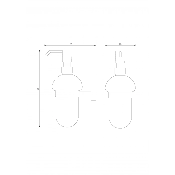 ZR10-018 Zirve Montajlı Sıvı Sabunluk