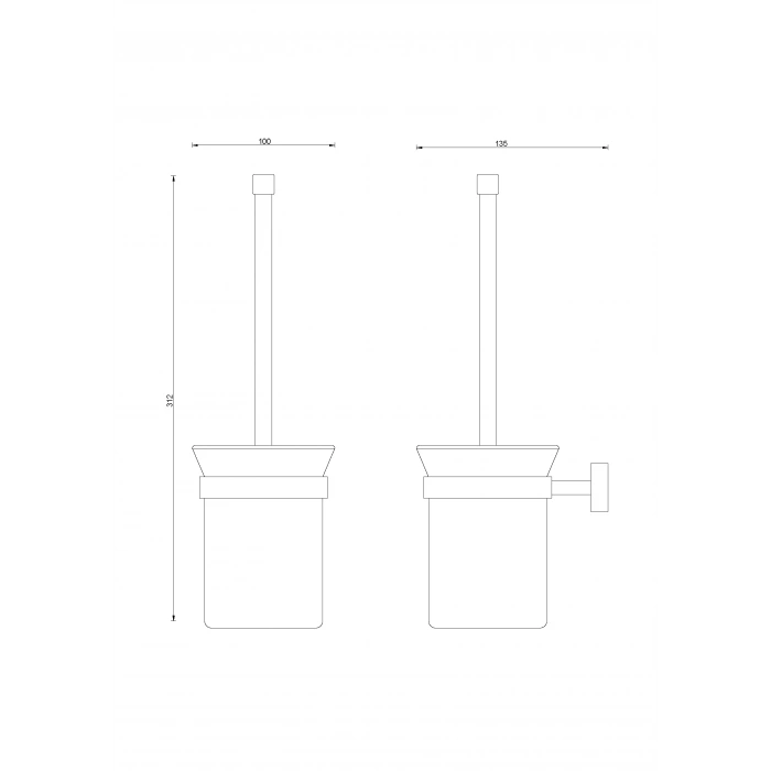 ZR10-019 Zirve Klozet Fırçalık
