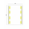 20-263 - DİKDÖRTGEN LEDLİ AYNA 60X80 CM - 5 ADET - 1 KOLİ