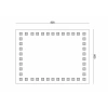 20-271 - DİKDÖRTGEN LEDLİ AYNA 60X80 CM - 5 ADET - 1 KOLİ