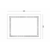 20-279 - MIROIR LED RECTANGULAIRE 60X80 CM