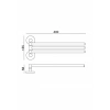 FL10-024 - PORTE-SERVIETTES TRIPLE PIVOTANT CHROME