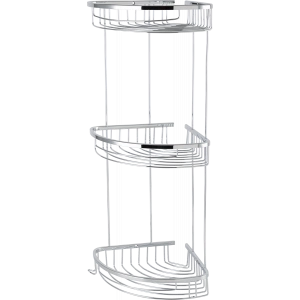 25-113 - DESTINA TRIPLE PORTE-ÉPONGE 19 * 19 CM CHROME