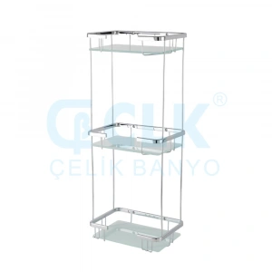 25-137 - COURONNE TRIPLE VITRAGE CARRÉ PORTE-ÉPONGE 22*15 CM