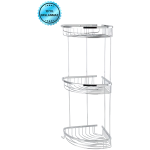 25-113 - DESTINA TRIPLE PORTE-ÉPONGE 19 * 19 CM CHROME