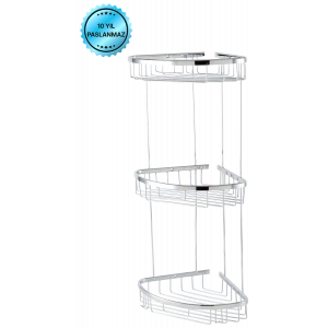 25-164 - ZERRIN TRIPLE OVALE PORTE-ÉPONGE 18 * 18CM SPÉCIAL LAMA