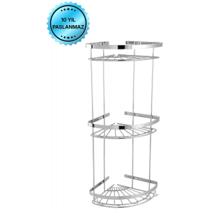 P10-042 Zirve Üçlü Süngerlik 304 Paslanmaz