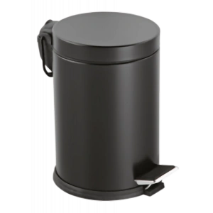 70-137 - POUBELLE À PÉDALE COLORÉE DE 5 LİTRES NOİRE