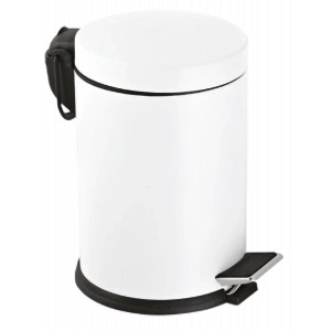 70-138 - POUBELLE À PÉDALE COLORÉE 5 LİTRES BLANCHE