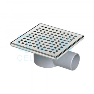 71-305 - 15X15 CM PLASTİK GÖVDE PAS. IZGARA ÇERÇEVE SULU KLEPELİ KOKU TUTUCU Q50