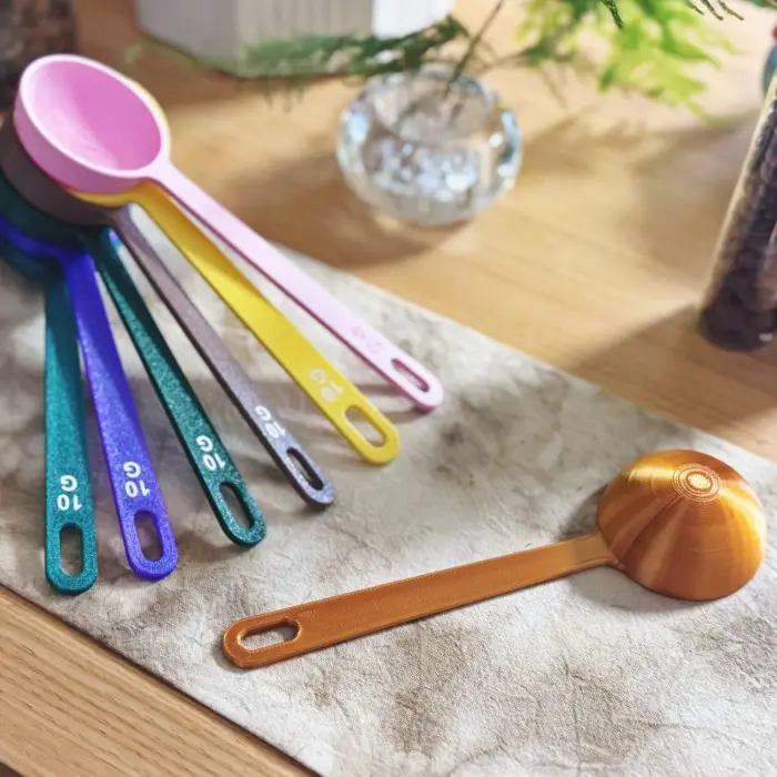 10g Ölçekli Plastik Kahve Kaşığı 3’lü Set Ölçü Kaşığı