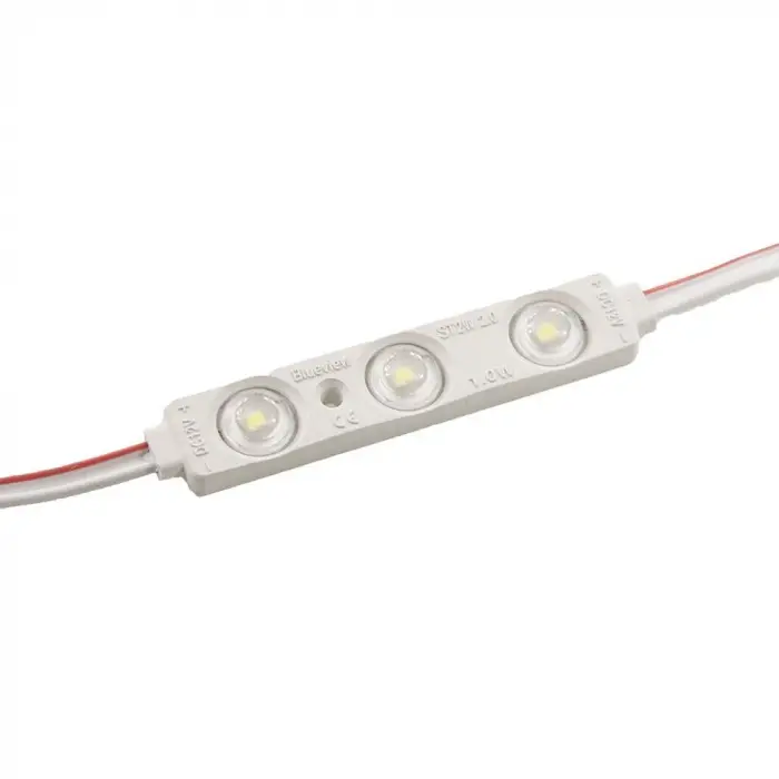 12V Mercekli Beyaz Modül LED - 0.75W IP65 Su Geçirmez - Alüminyum PCB Tabela ve Aydınlatma Modülü