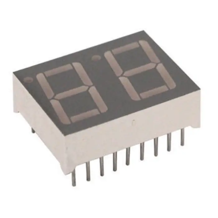 14 mm 2’li 7 Segment Display - Ortak Katot (Kırmızı) - 2 Haneli Sayısal Gösterge