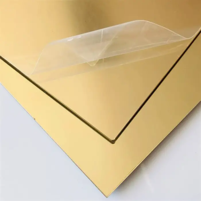 1mm Ayna Pleksi Gold Yapışkanlı