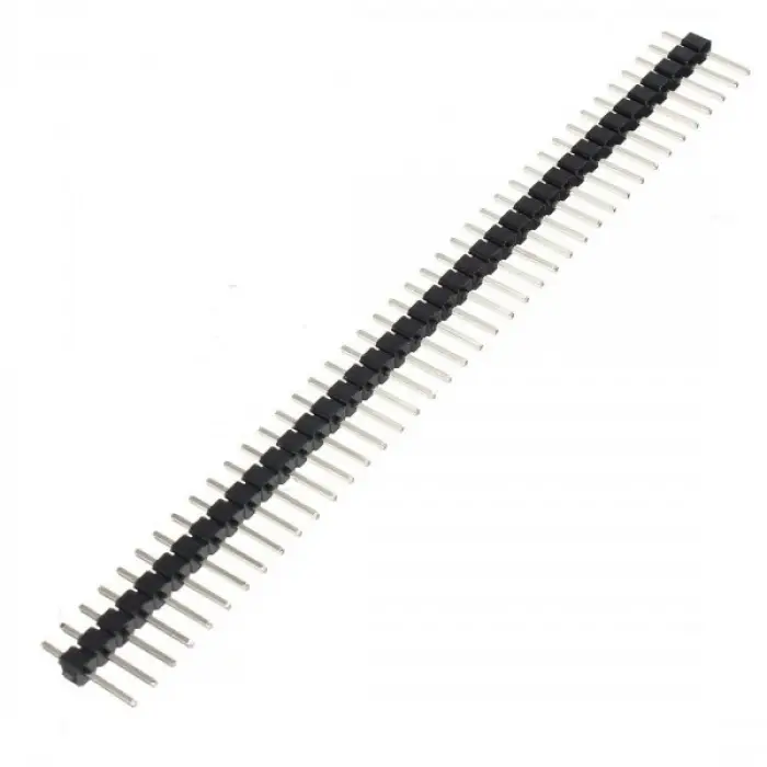 1x40 12mm Erkek Header - 2.54mm Pin Aralığı - 40 Pin Tek Sıra Konnektör