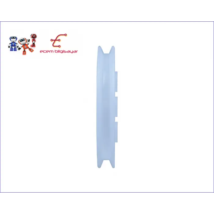 2.4 cm Plastik Kasnak - 2 mm Mil Uyumlu - Hobi, Robotik ve STEM Deney Parçası