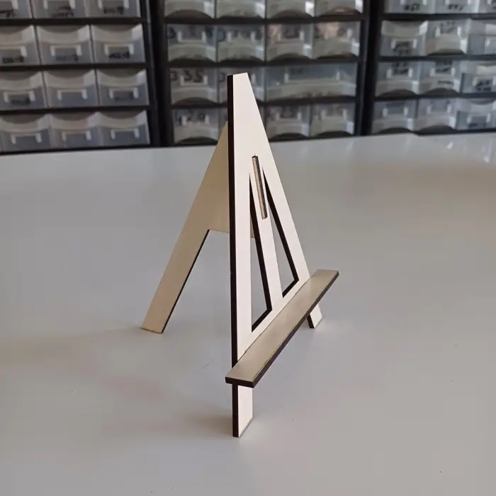 250x185mm Şövale Ahşap Teşhir Ayağı - 6 Renk Seçeneği