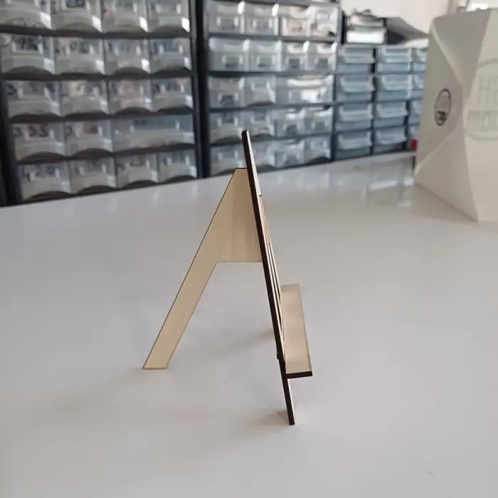 250x185mm Şövale Ahşap Teşhir Ayağı - 6 Renk Seçeneği