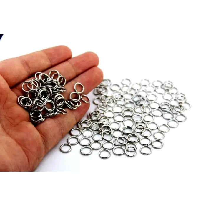 25mm Anahtarlık Halkası Zincirli Nikel Kaplama