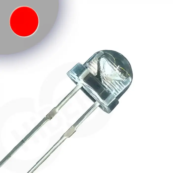 4.8mm Mantar LED - Kırmızı - Geniş Açılı Panel Aydınlatma ve Teknik Sinyalizasyon Diyodu
