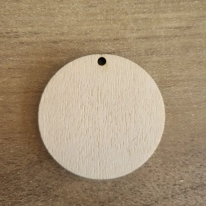 4mm Kavak Daire Anahtarlık Ölçü Seçimli Lazer Kesim