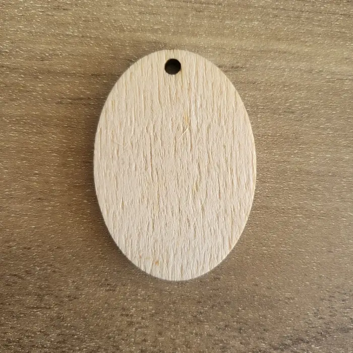 4mm Kavak Elips Anahtarlık Ölçü Seçimli Lazer Kesim