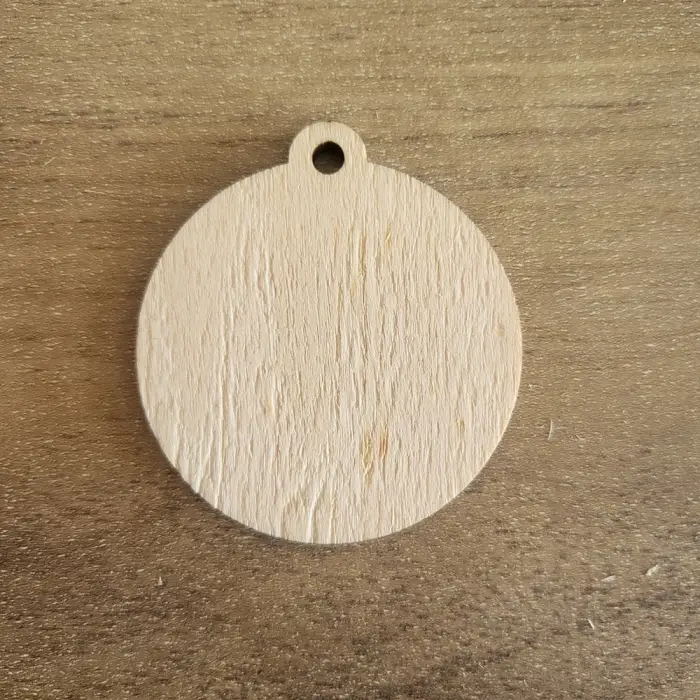 4mm Kavak Kulplu Anahtarlık Ölçü Seçimli Lazer Kesim