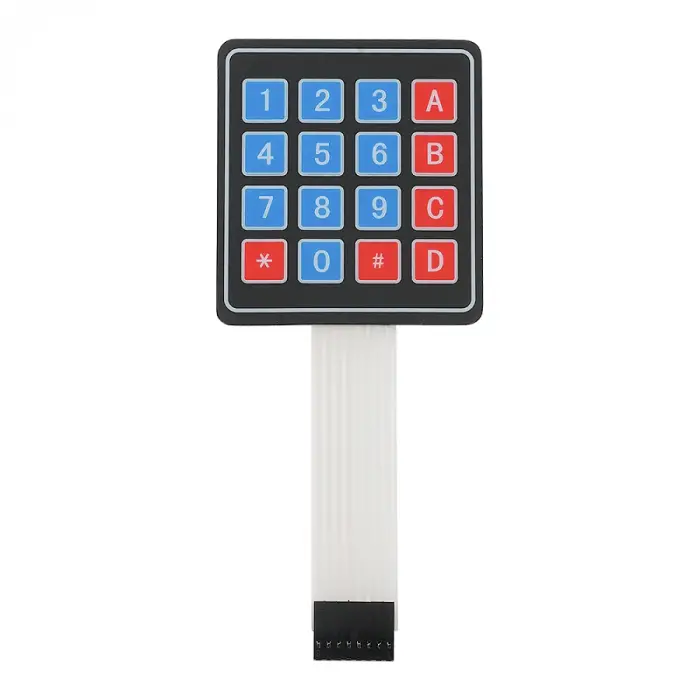 4x4 Membran Tuş Takımı - 16 Tuşlu Esnek Keypad Matrix Modülü