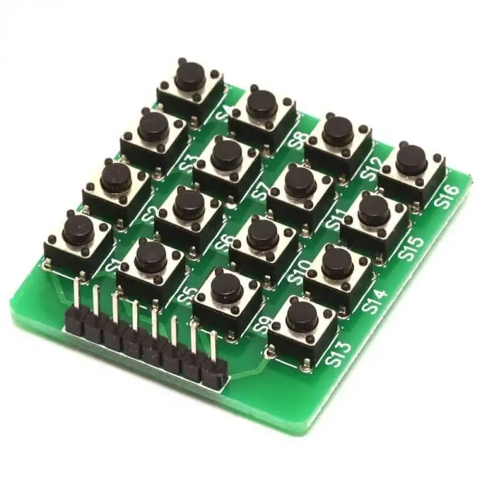 4x4 Push Buton Keypad Modülü - 16 Tuşlu Matrix Tuş Takımı
