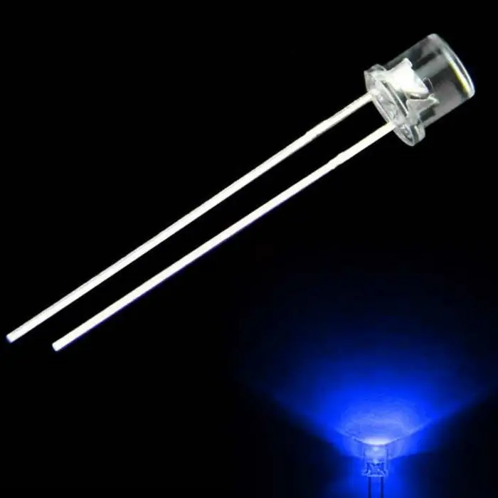 5mm Kesikbaş LED Diyot - Mavi - Geniş Açılı Modern Aydınlatma ve Teknik Sinyalizasyon Diyodu