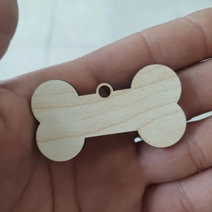 Ahşap MDF Anahtarlık Kemik Model Her Boyut Her Renk
