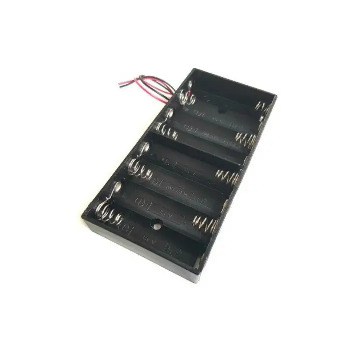 8li AA Boy Kalem Pil Kutusu - 12V Kablolu Pil Yatağı - Yüksek Güçlü Enerji Ünitesi