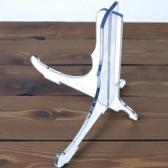 80x90mm Şeffaf Pleksi Teşhir Ayağı – 3mm Akrilik Stand