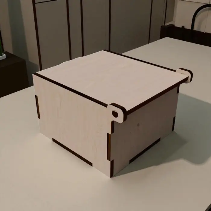 Açılır Kapaklı Mini Ahşap MDF Organizer Kutu (Ölçü Seçilebilir)