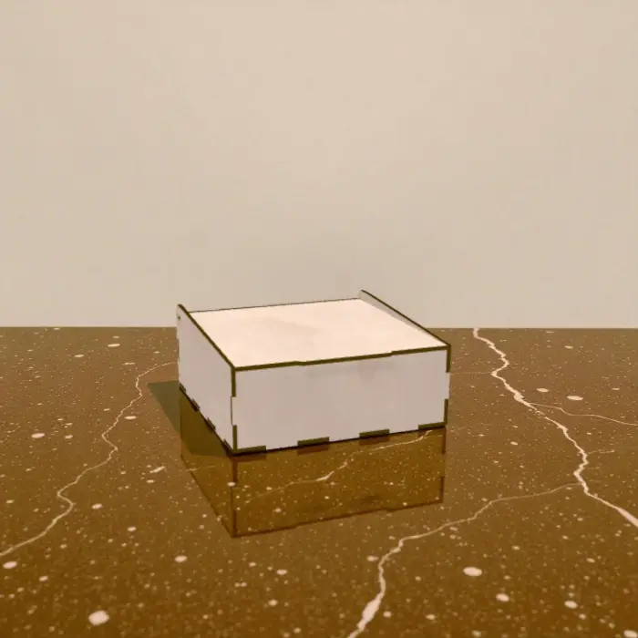 Ahşap Bölmeli Kutu 160x160x60mm