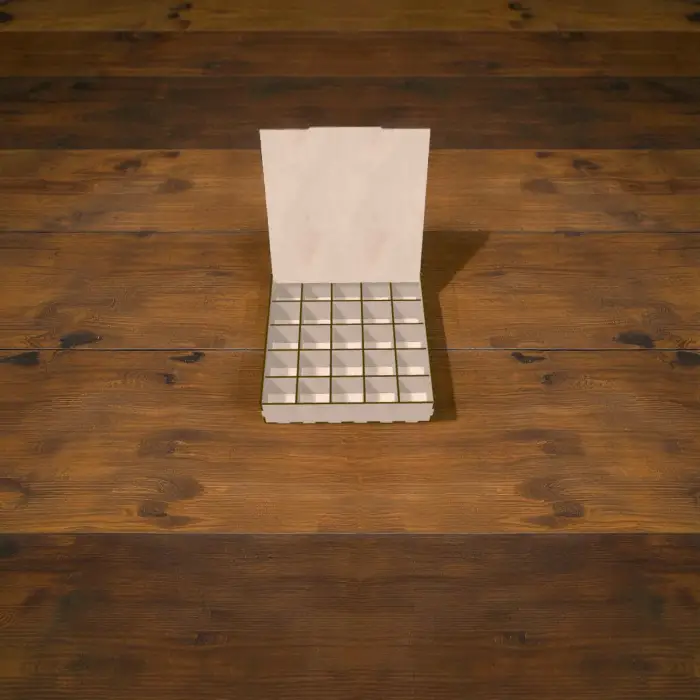 Ahşap Bölmeli Kutu 260x260x60mm