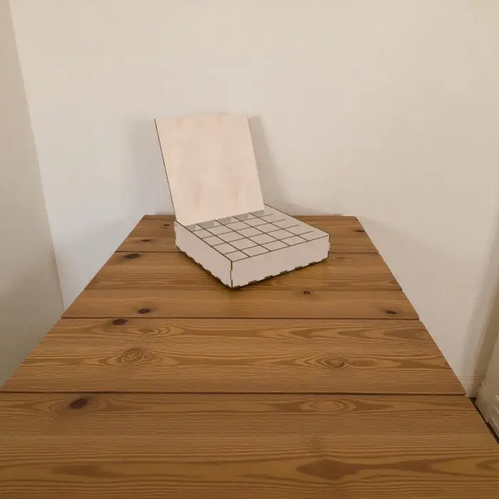 Ahşap Bölmeli Kutu 260x260x60mm