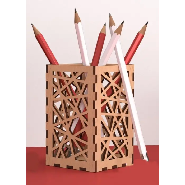 Ahşap Kalemlik Model 2