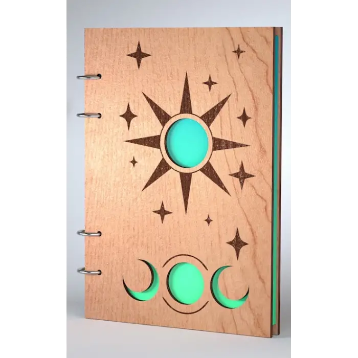 Ahşap Kitap Kapağı Model 5