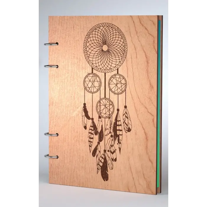 Ahşap Kitap Kapağı Model 6