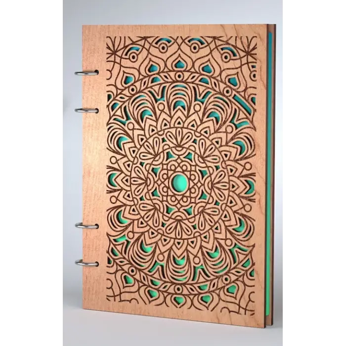 Ahşap Kitap Kapağı Model 7