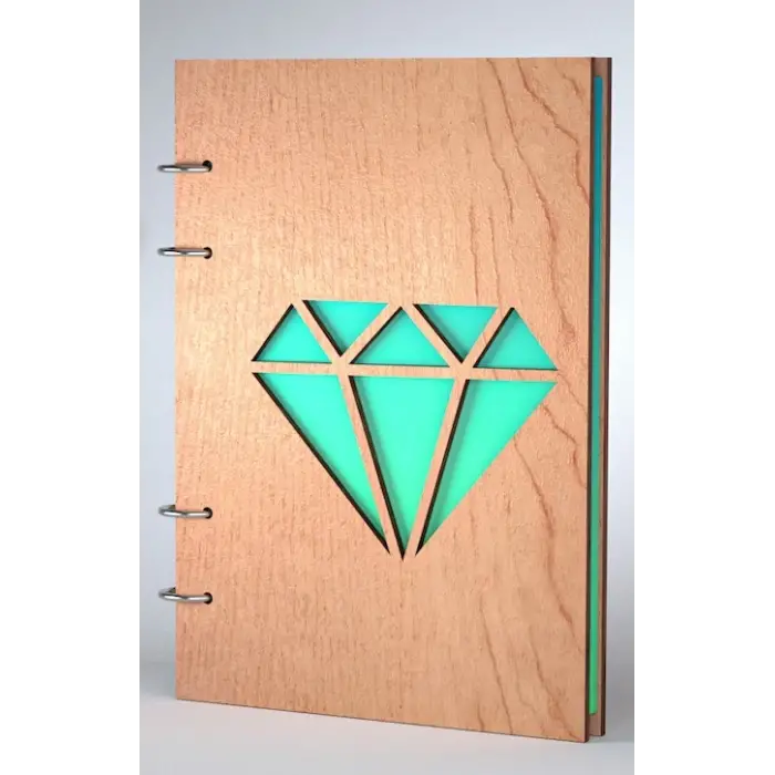 Ahşap Kitap Kapağı Model 8