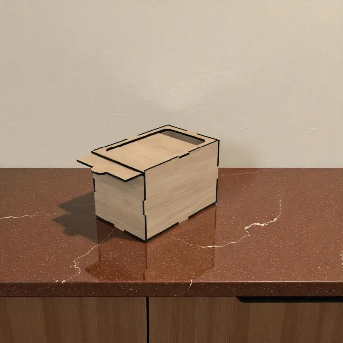 Ahşap Kutu Kayar Kapak 100x150x100mm