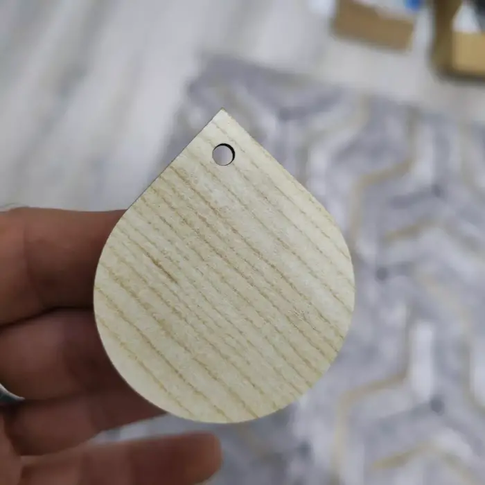 Ahşap MDF Armut Anahtarlık Ölçü ve Renk Seçimli