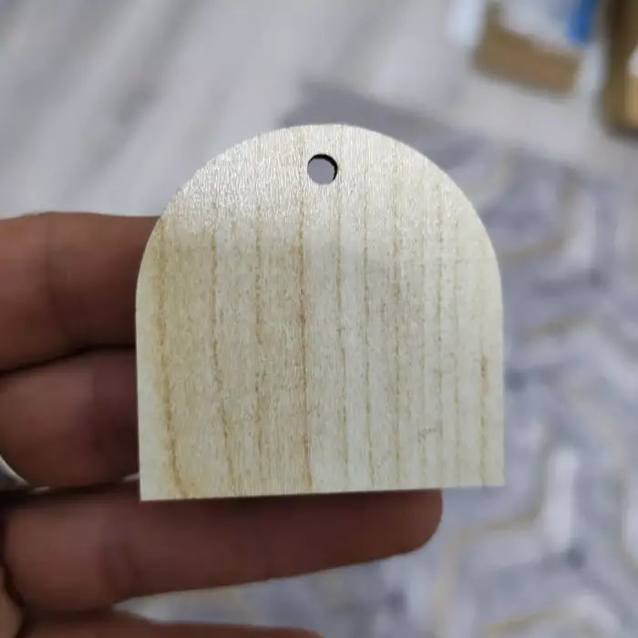 Ahşap MDF Kubbe Anahtarlık Ölçü ve Renk Seçimli