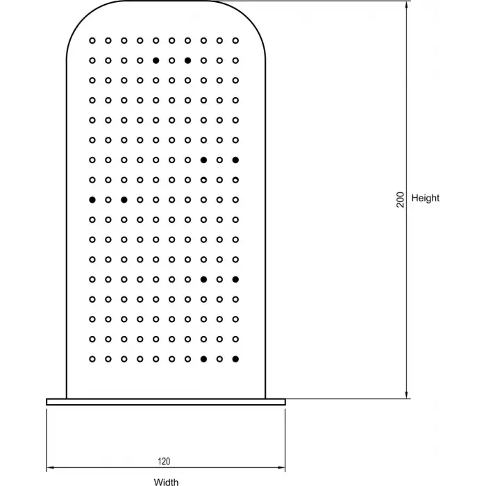 Ahşap MDF Küpe Teşhir Standı | 120x200mm Profesyonel Sergileme Paneli
