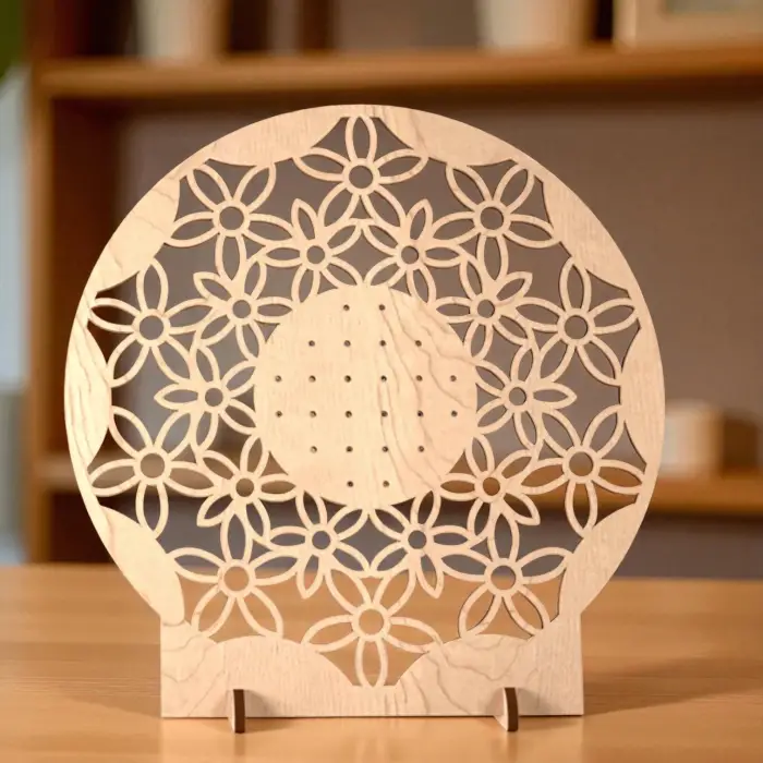 Ahşap MDF Küpe Teşhir Standı | 170x170mm Butik Takı Sergileme Paneli