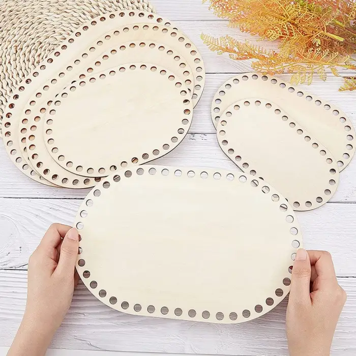 Ahşap MDF Sepet Tabanı Oval 30x18 CM