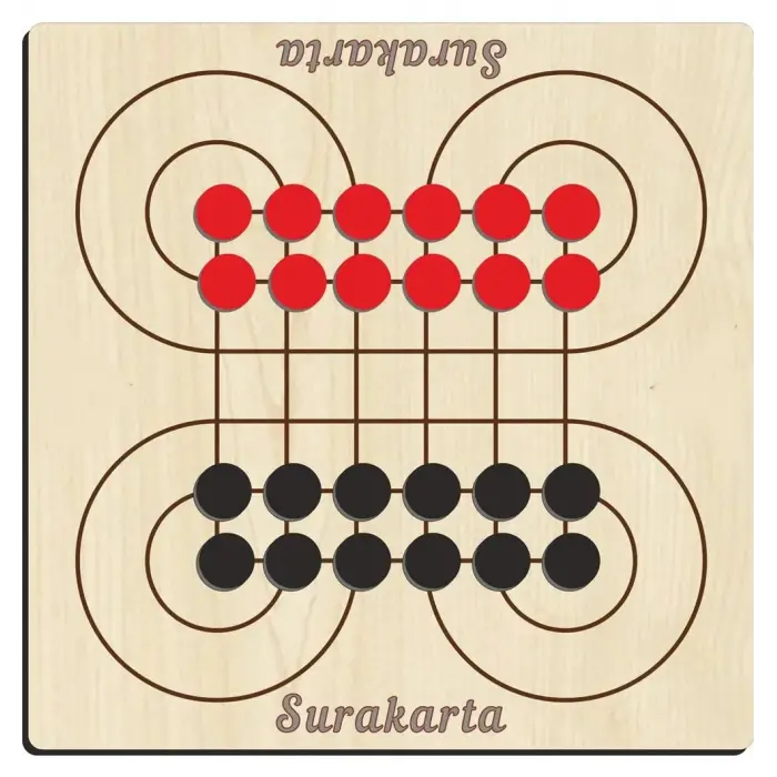 Ahşap Surakarta Akıl, Zeka Ve Strateji Oyunu